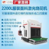 絨布激光燒花機(jī) 大幅面卷對卷布料激光雕刻花型圖案